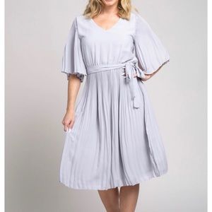 NWOT Pleated waist tie dress